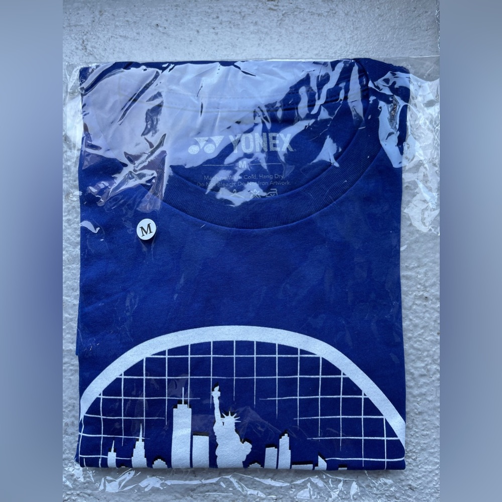 Yonex graphic tee. Men’s medium. Blue